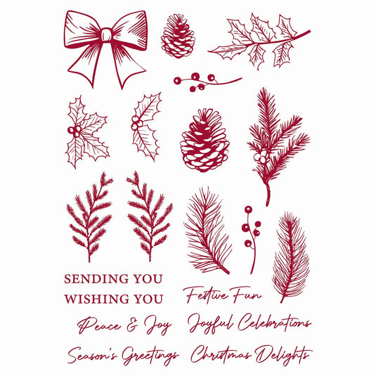 Tonic studios • timeless tidings stamp set