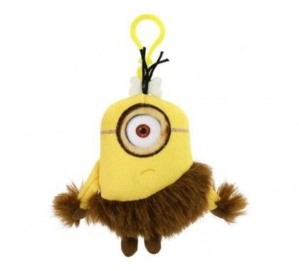 Van der doelen minions sleutelhanger 1 oog pluche 15 cm