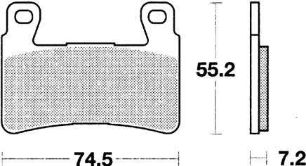 Trw remblokken mcb 703 brake pad mcb 703 sv sintered metal
