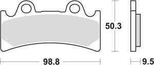 Trw remblokken mcb 656 brake pad mcb 656 srq sintered metal racing