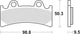 Trw remblokken mcb 656 brake pad mcb 656 srq sintered metal racing