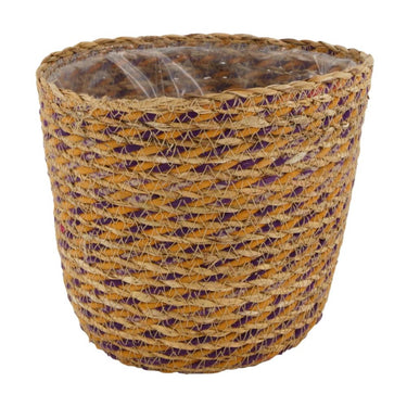 Naturel collections dijk natural collections mand zeegras met plastic binnenzijde ã˜18x16cm multi