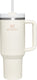 Stanley quencher h2.0 flowstate tumbler - 9-11 uur koud - 40-48 uur met ijs - drinkfles met rietje, handvat en deksel - vaatwasmachinebestendig - thermosbeker voor koude dranken - cream