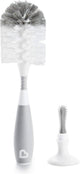 Munchkin flessenborstel - bristle - flessenborstel - schoonmaakborstel - met zuignap - fles en speen borstel - grijs