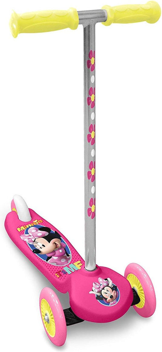 Minnie Mouse 3-wiel kinderstep voetrem meisjes roze zilver
