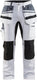 Blåkläder blaklader schilders werkbroek met stretch 1910-1000 - wit zwart - c48
