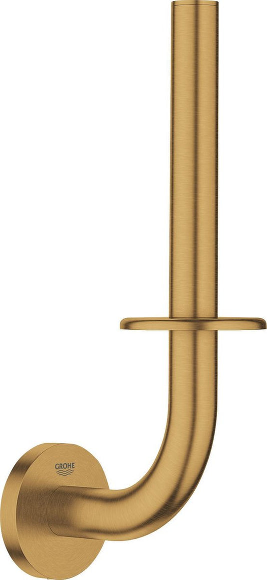 Grohe essentials reserverolhouder - wc-rol houder voor 1 rol - cool sunrise geborsteld (mat goud) - metaal