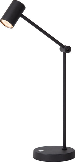Lucide tipik - oplaadbare bureaulamp - accu batterij - led 3 stepdim - 1x3w 2700k - zwart