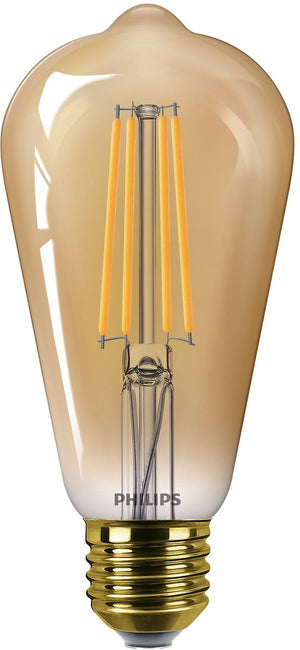 Philips led edison goud - 50 w - e27 - dimbaar extra warmwit licht