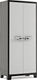 Keter titan hoge kast - 4 planken - 80x44x182cm - zwart grijs