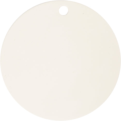 Creativ company label, d 15 cm, dikte 0,5 cm, wit, 1 stuk