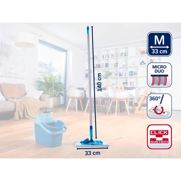 Leifheit 55511 powerclean vloerwisser m 33 met steel 140cm