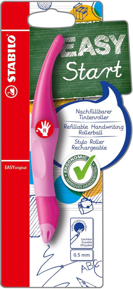 Afbeelding laden in galerijviewer, Stabilo easyoriginal - ergonomische rollerball - rechtshandig - roze
