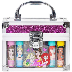 Disney princess make-up koffertje met 4 lipbalsem | 3 stuks