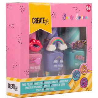 Load image into Gallery viewer, Create it! candy nagellak incl 3 ringen | 6 stuks
