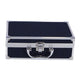Casuelle aluminium koffer blauw zwart glitter