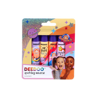 Load image into Gallery viewer, Deedoo kids lip balm positive vibes 4 stuks | 4 stuks
