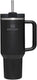 Stanley quencher® h2.0 flowstate tumbler - 9-11 uur koud - 40-48 uur met ijs - drinkfles met rietje, handvat en deksel - vaatwasmachinebestendig - thermosbeker voor koude dranken - black tonal