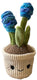 Take me home pluche plant knuffel hyacint decoratie 29cm multicolor.