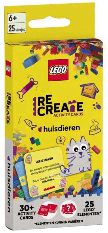 Lego recreate activity cards: huisdieren