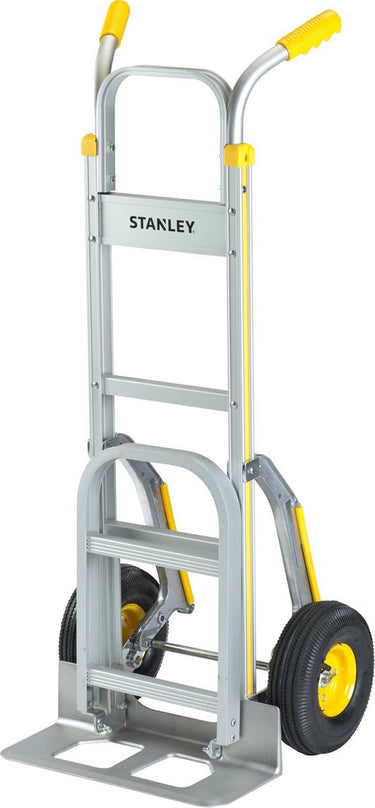 Stanley steekwagen ht514 - max. 200kg - opvouwbaar plateau - aluminium - 51 x 80 x 123 cm - zilver geel