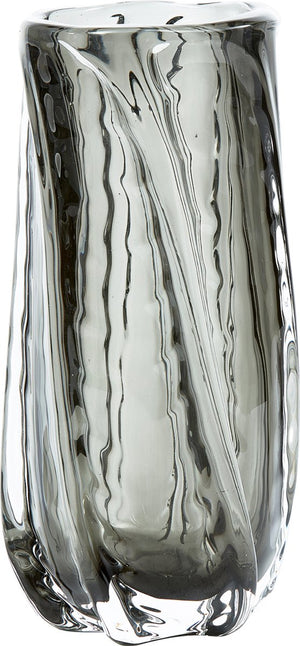 Woood bepurehome paragon vaas - glas - antraciet - 27x12x12