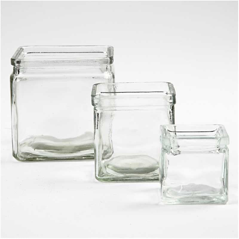 Load image into Gallery viewer, Https: www.cchobby.nl vierkant-glas-h-5-5-cm-afm-5-5x5-5-cm-12-stuk-1-doos
