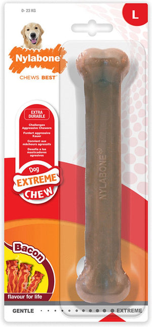 Nylabone dura chew voor harde bijters baconsmaak