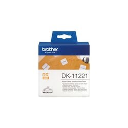 Etiketten dk11221 brother 1000stuks 23x23mm wit