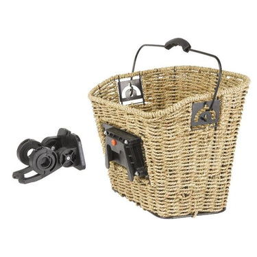 M-wave stuurmand gevlochten 35 x 25 x 26 ø22 cm inclusief stuurhouder