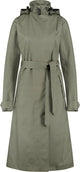 Agu trench coat long regenjas urban outdoor dames - groen - s