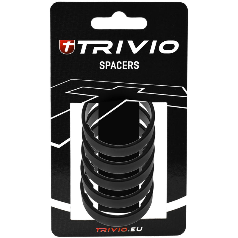 Load image into Gallery viewer, Trivio - spacer 10mm 1 1 8 aluminium zwart - 5 stuks
