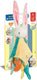 Clementoni - baby comforter konijn - zachte knuffeldoek - sensorisch - kraamcadeau - vanaf 0 maanden