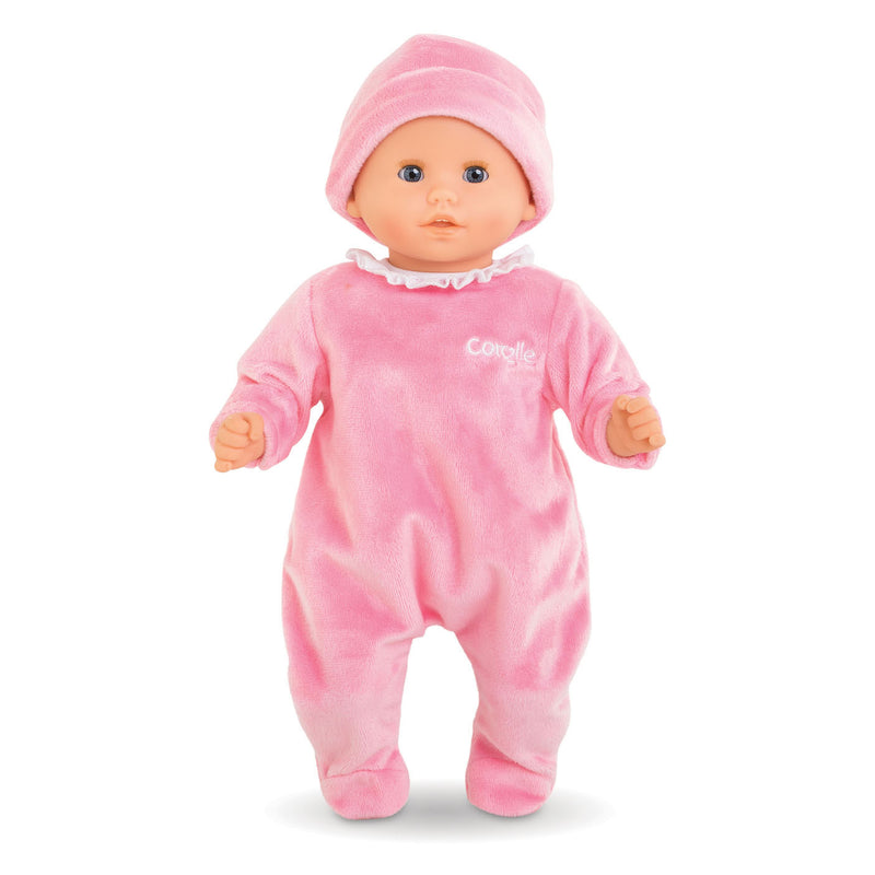 Afbeelding laden in galerijviewer, Corolle mon premier poupon pyjama met muts roze babypop 30 cm
