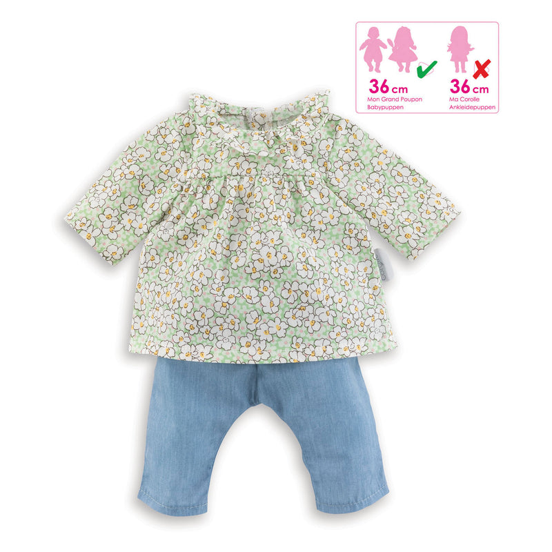 Load image into Gallery viewer, Corolle Mon Grand Poupon Poppen Blouse en Broek, 36cm

