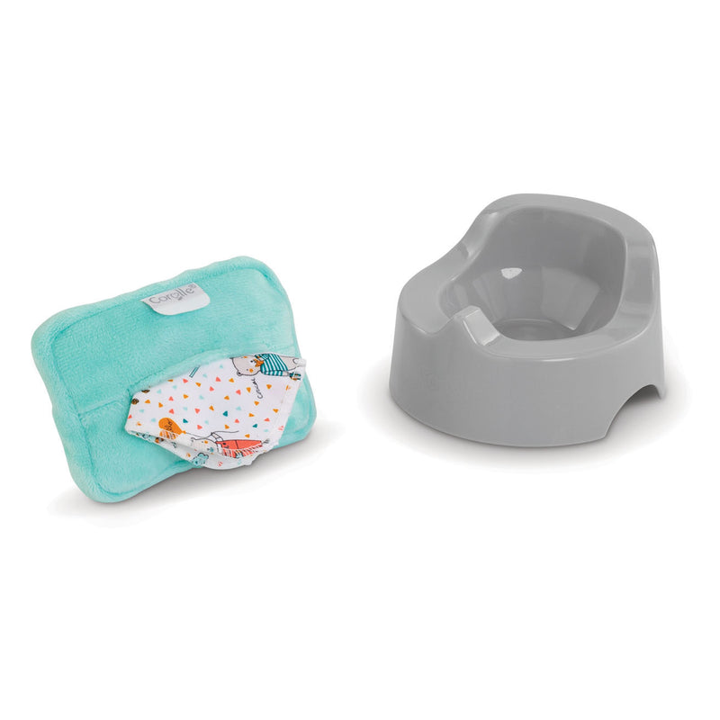Load image into Gallery viewer, Corolle mon premier poupon - babypotje met doekjes
