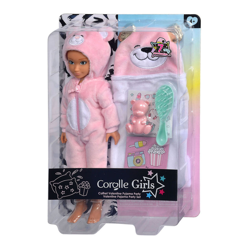Afbeelding laden in galerijviewer, Corolle girls - modepop valentine pyjama party set
