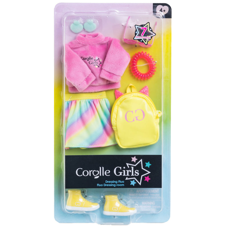 Load image into Gallery viewer, Corolle girls - poppenkleertjes fluo set dressing room
