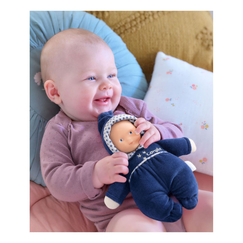 Load image into Gallery viewer, Corolle mon doudou babidoux navy blue starry dreams babypop, 20cm
