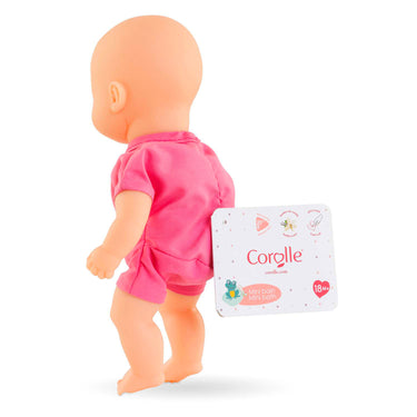 Corolle babypop badspeelgoed roze 20cm - mini bain popje voor waterpret.
