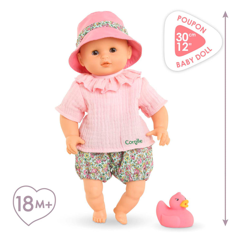 Afbeelding laden in galerijviewer, Corolle badpop coralie met badeend - babypop voor in bad, 30cm.

