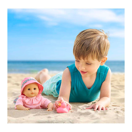 Corolle badpop coralie met badeend - bloomer, 30cm