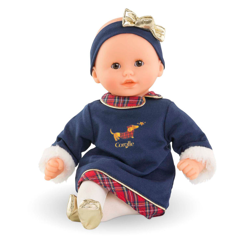 Afbeelding laden in galerijviewer, Corolle babypop calin margaux holidays zachte pop 30cm blauw vanillegeur.
