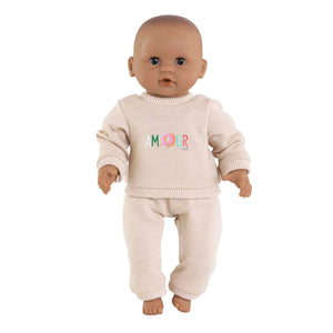 Corolle beige trainingspak voor babypop, 30cm