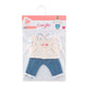 Corolle t-shirt en spijkerbroek voor babypop, 30cm