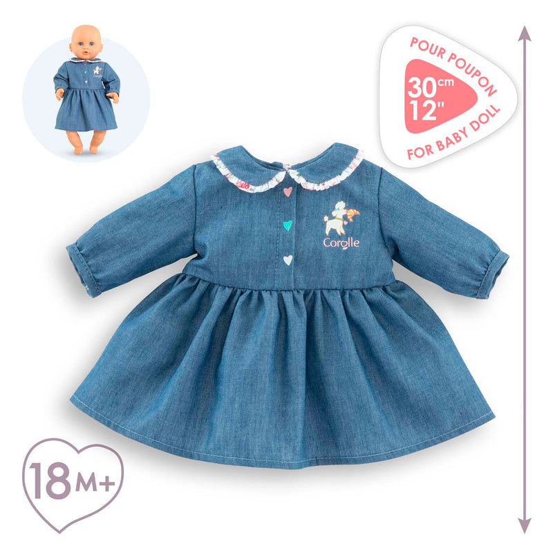 Afbeelding laden in galerijviewer, Corolle jurk voor babypop, 30cm
