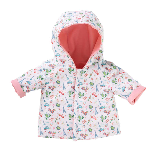 Corolle omkeerbare regenjas voor babypop, 30cm