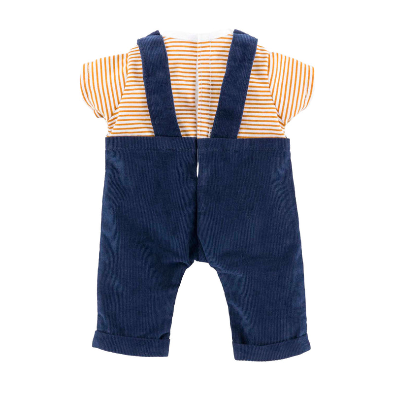 Load image into Gallery viewer, Corolle t-shirt en marineblauw overall, 36cm
