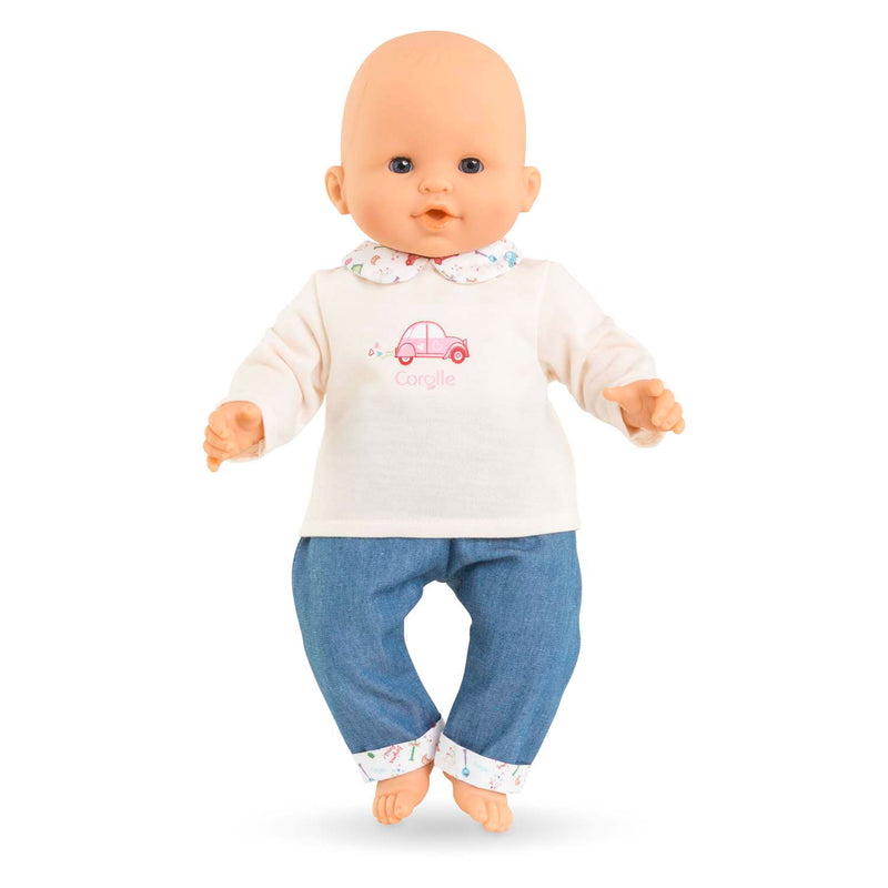 Load image into Gallery viewer, Corolle t-shirt en spijkerbroek voor babypop, 36cm
