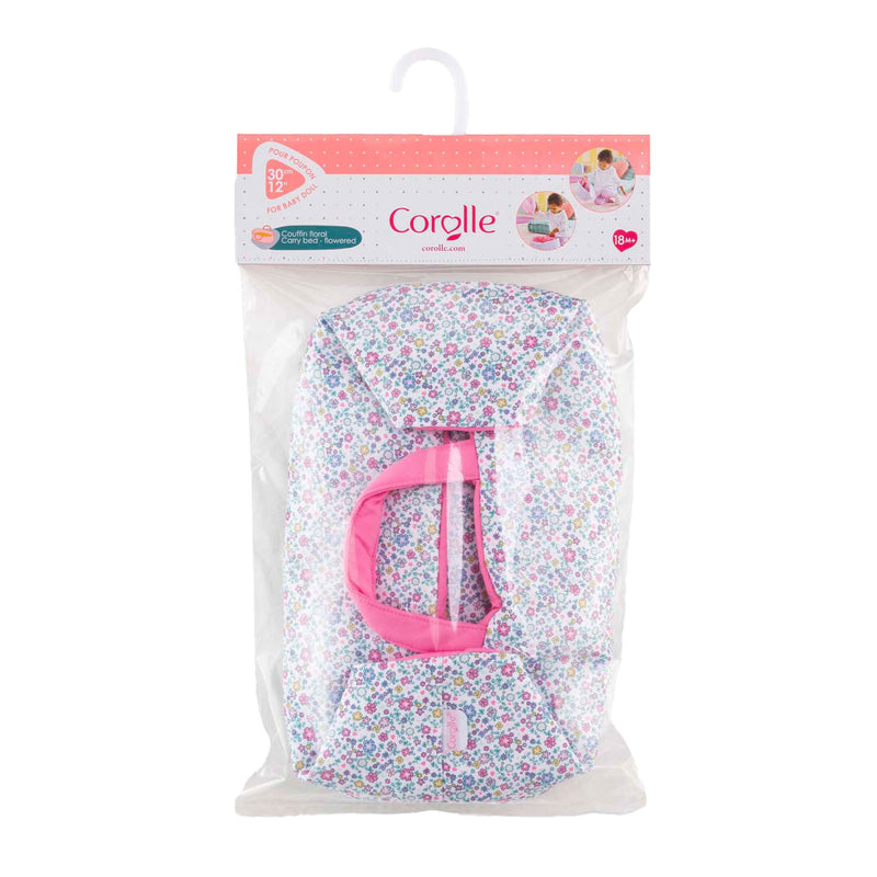 Afbeelding laden in galerijviewer, Corolle draagbed poppen bloemen - reiswieg voor babypoppen 30 cm.
